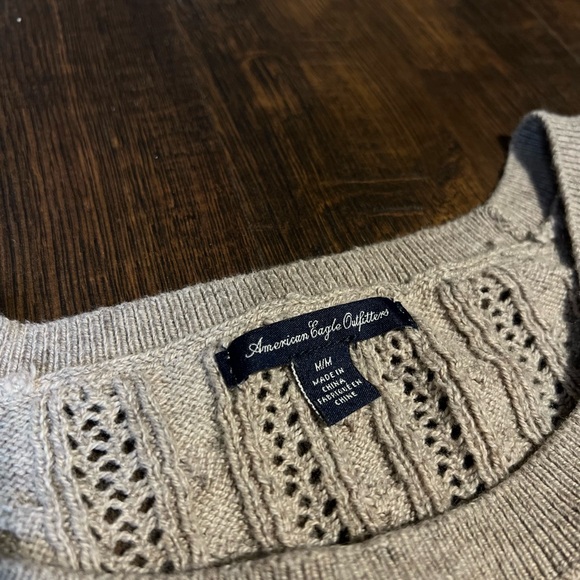 Vintage Y2K 2000s American Eagle Outfitters Cable Knit Sweater - Picture 4 of 8